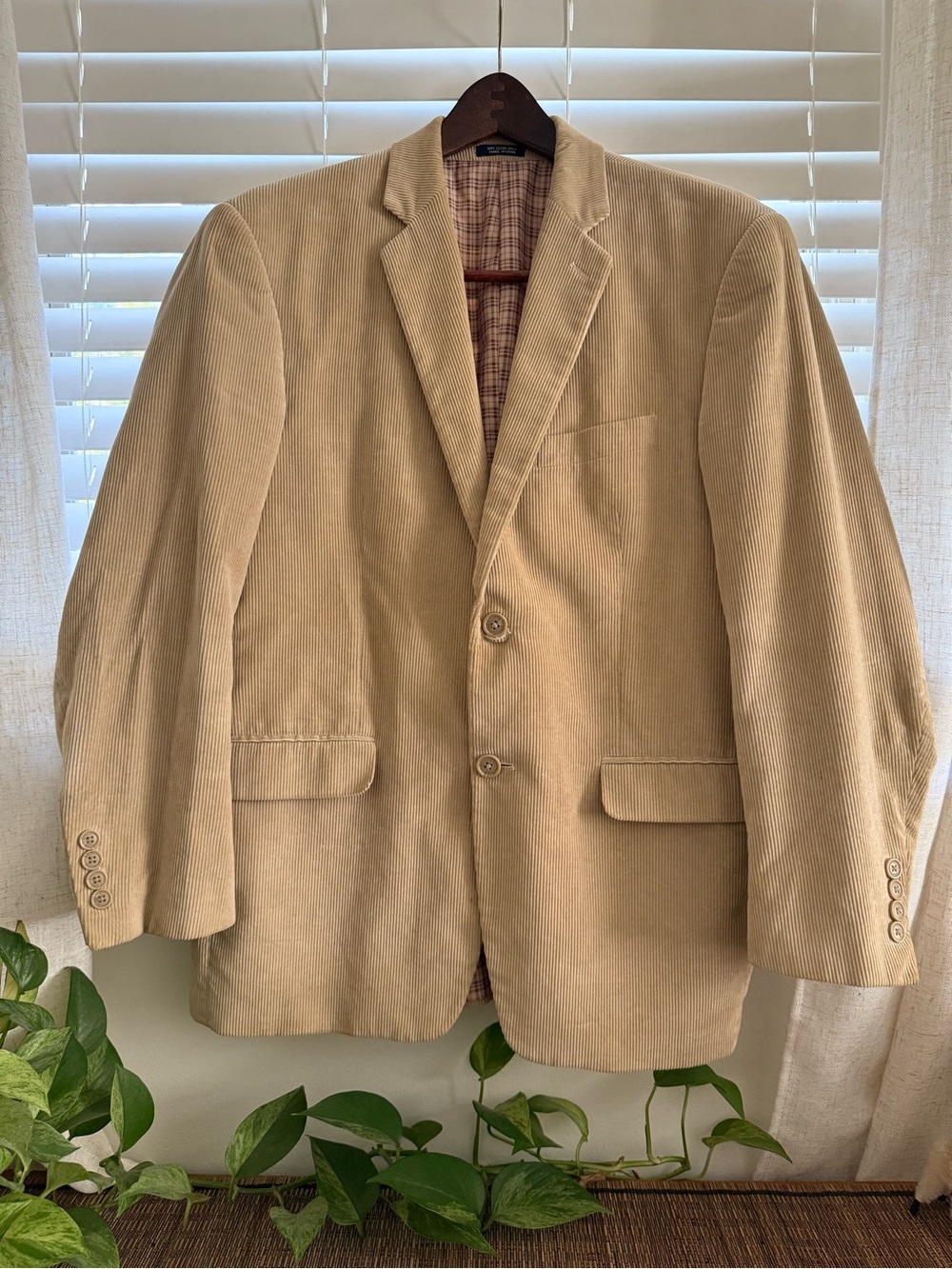Saddlebred Heritage | Tan Corduroy Blazer Sport Coat | Size 38S
